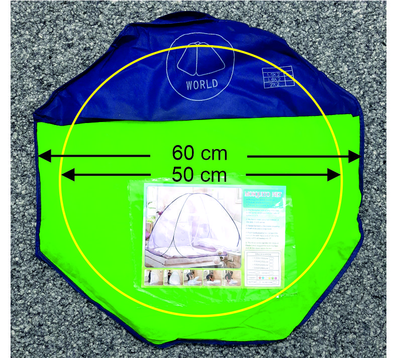Pop up Moskitonetz, 100 * 190 * 110 cm Eintüriger Reissverschluss trag –